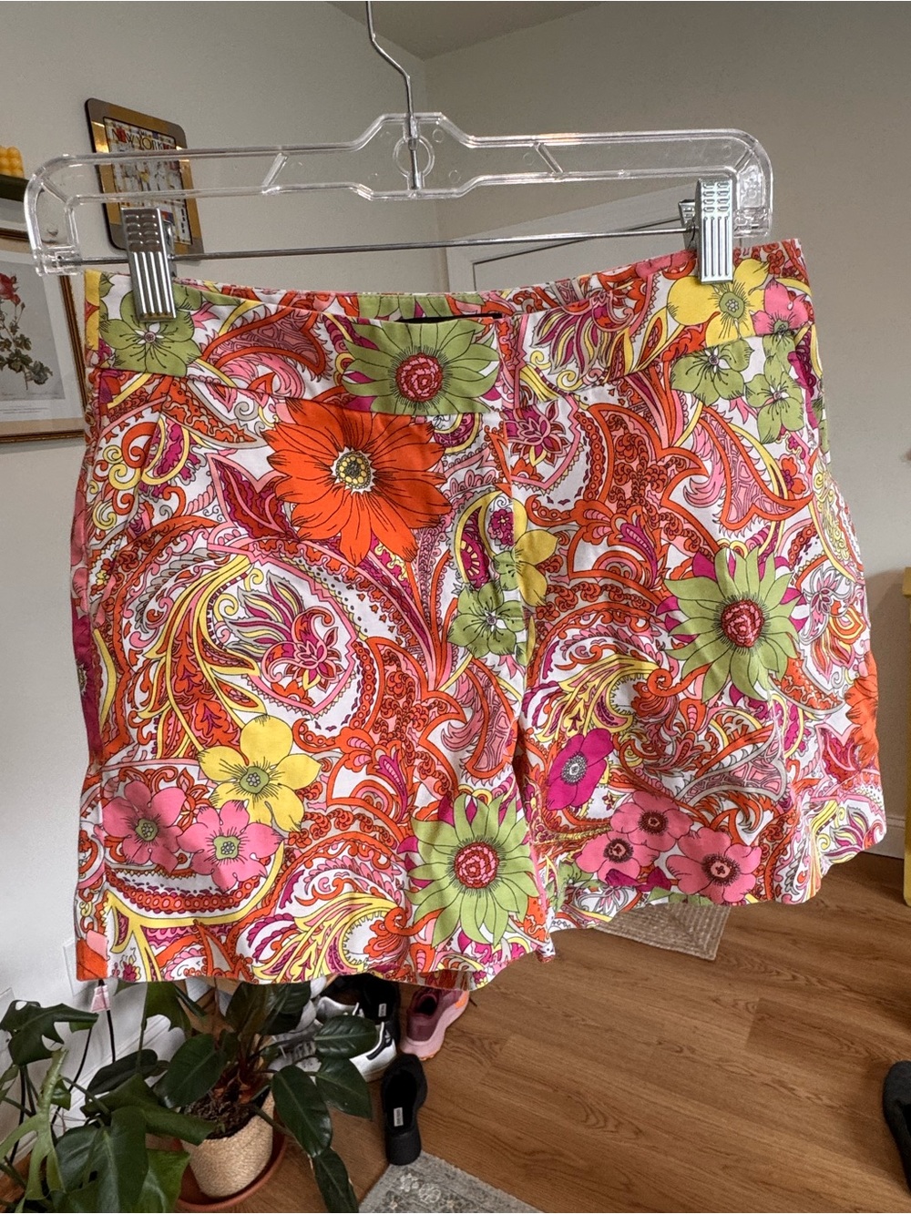Talbots Floral Paisley Cotton Shorts